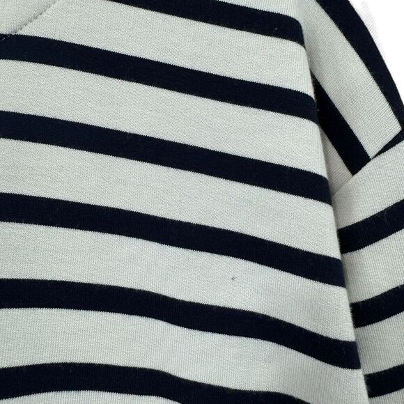 J Jill Medium Top Striped Pullover Black & White Long Sleeve Womens - Picture 8 of 16